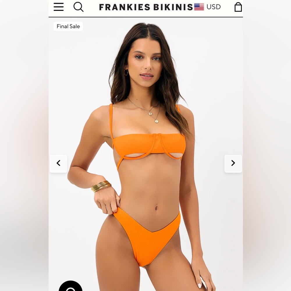Enzo Plissé Cheeky Bikini Bottom